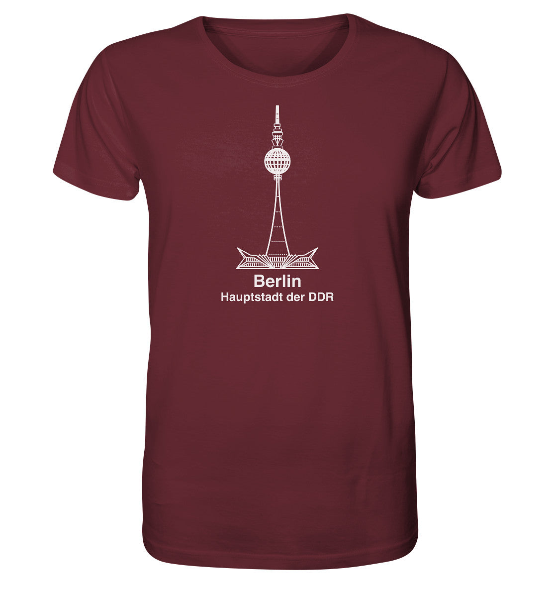 ORGANIC BIO SHIRT UNISEX • BERLIN - FERNSEHTURM - ORIGINAL WIMPEL
