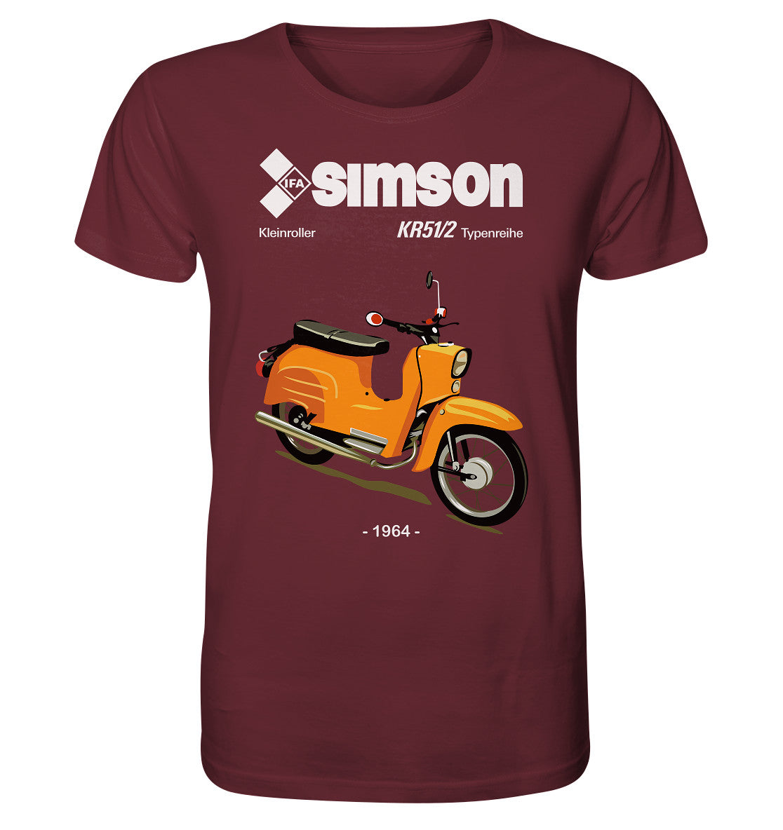 ORGANIC BIO SHIRT UNISEX • SIMSON SCHWALBE KR51-2 (ORIGINALPROSPEKT 1964)