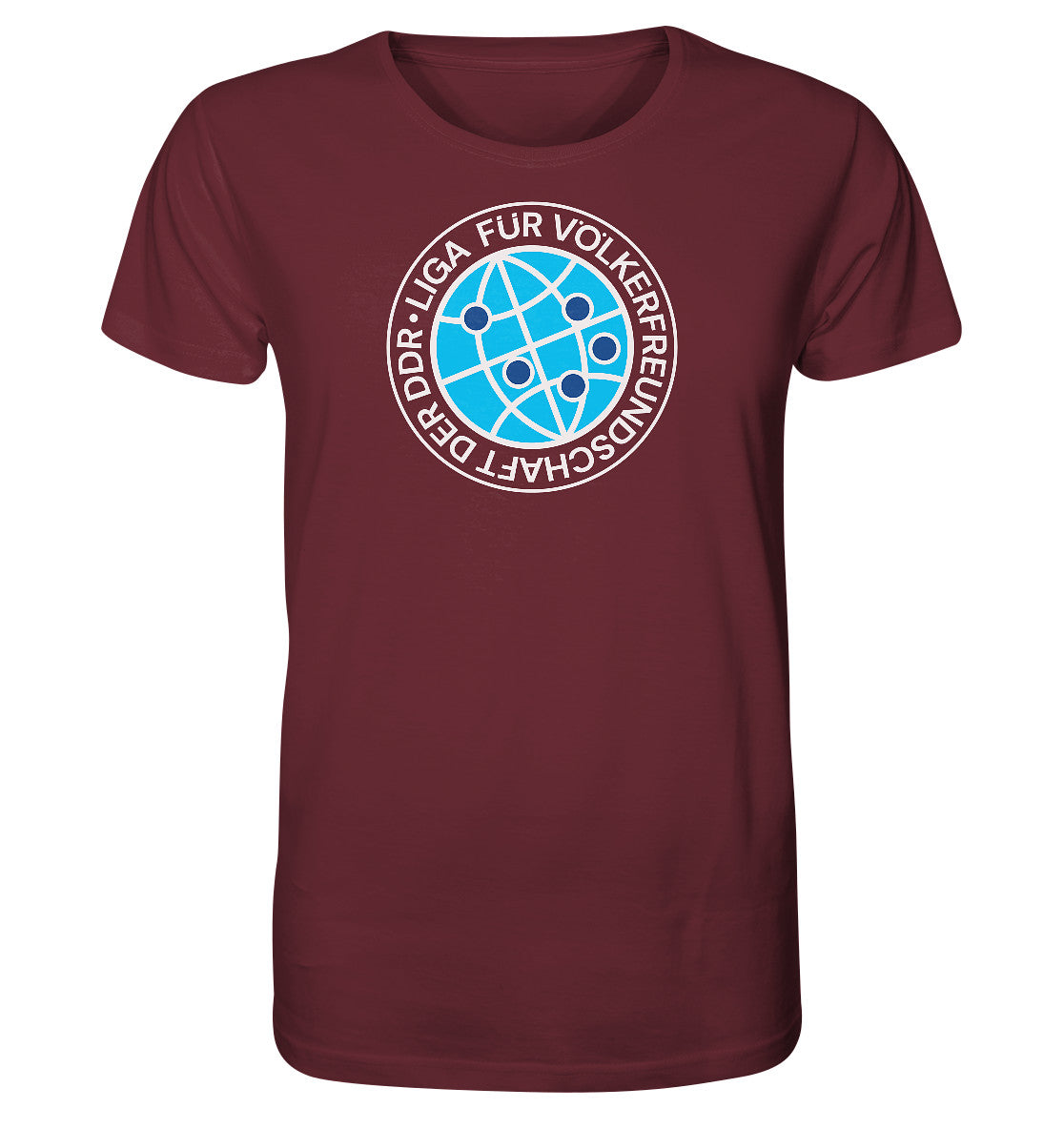 ORGANIC BIO SHIRT UNISEX • LIGA FÜR VÖLKERFREUNDSCHAFT DER DDR