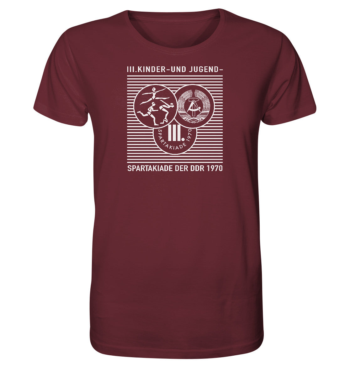 ORGANIC BIO SHIRT UNISEX • DDR KINDER- UND JUGENDSPARTAKIADE 1970
