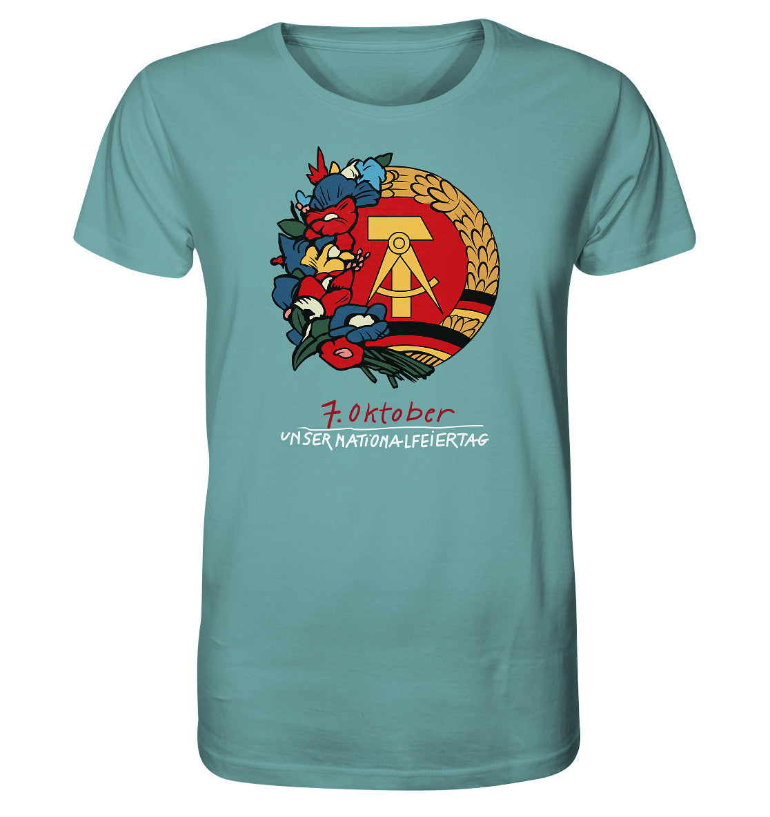 ORGANIC BIO SHIRT UNISEX • 7. OKTOBER - DDR-NATIONALFEIERTAG