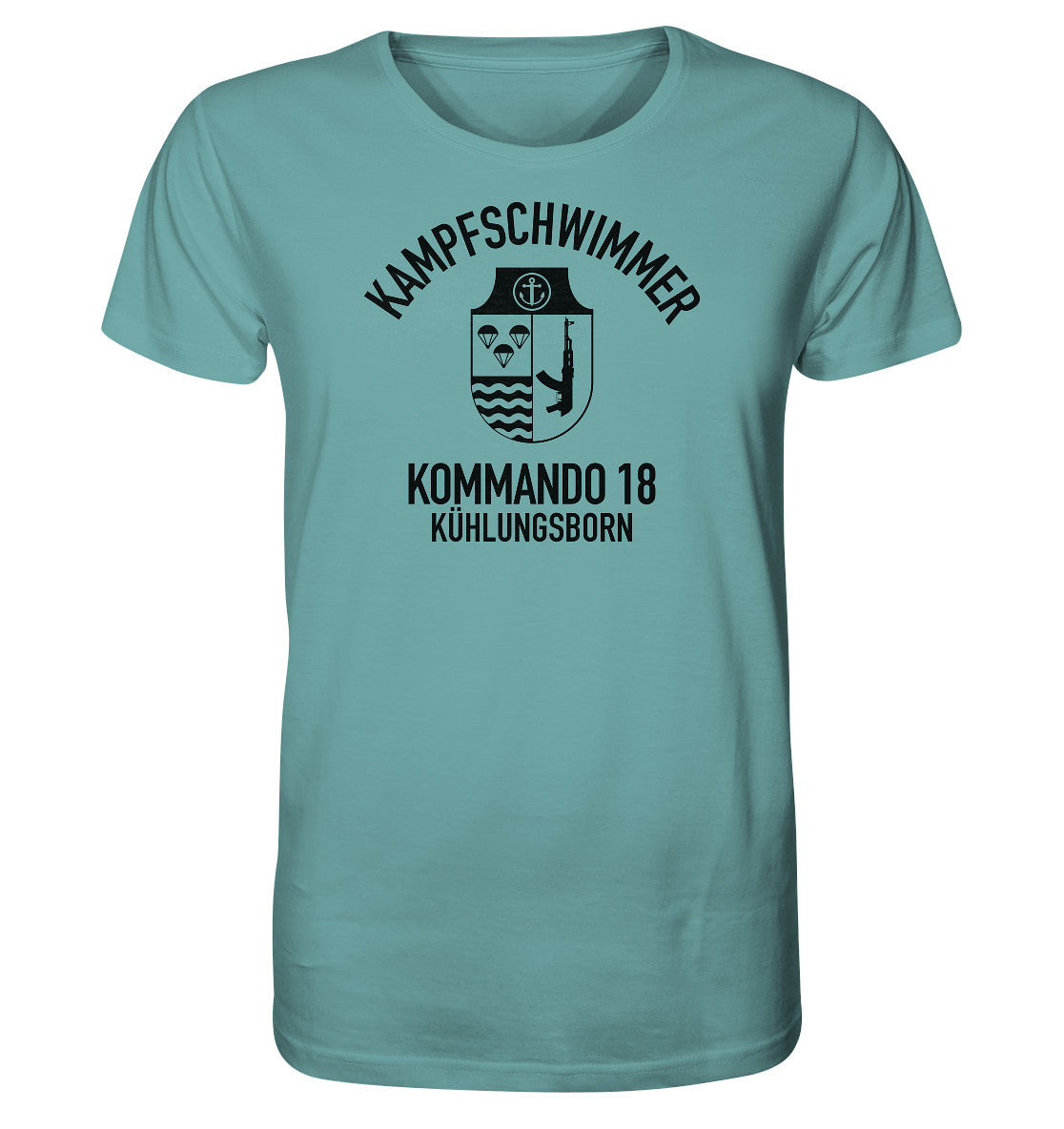 ORGANIC BIO SHIRT UNISEX • DDR KAMPFSCHWIMMER KÜHLUNGSBORN - hell