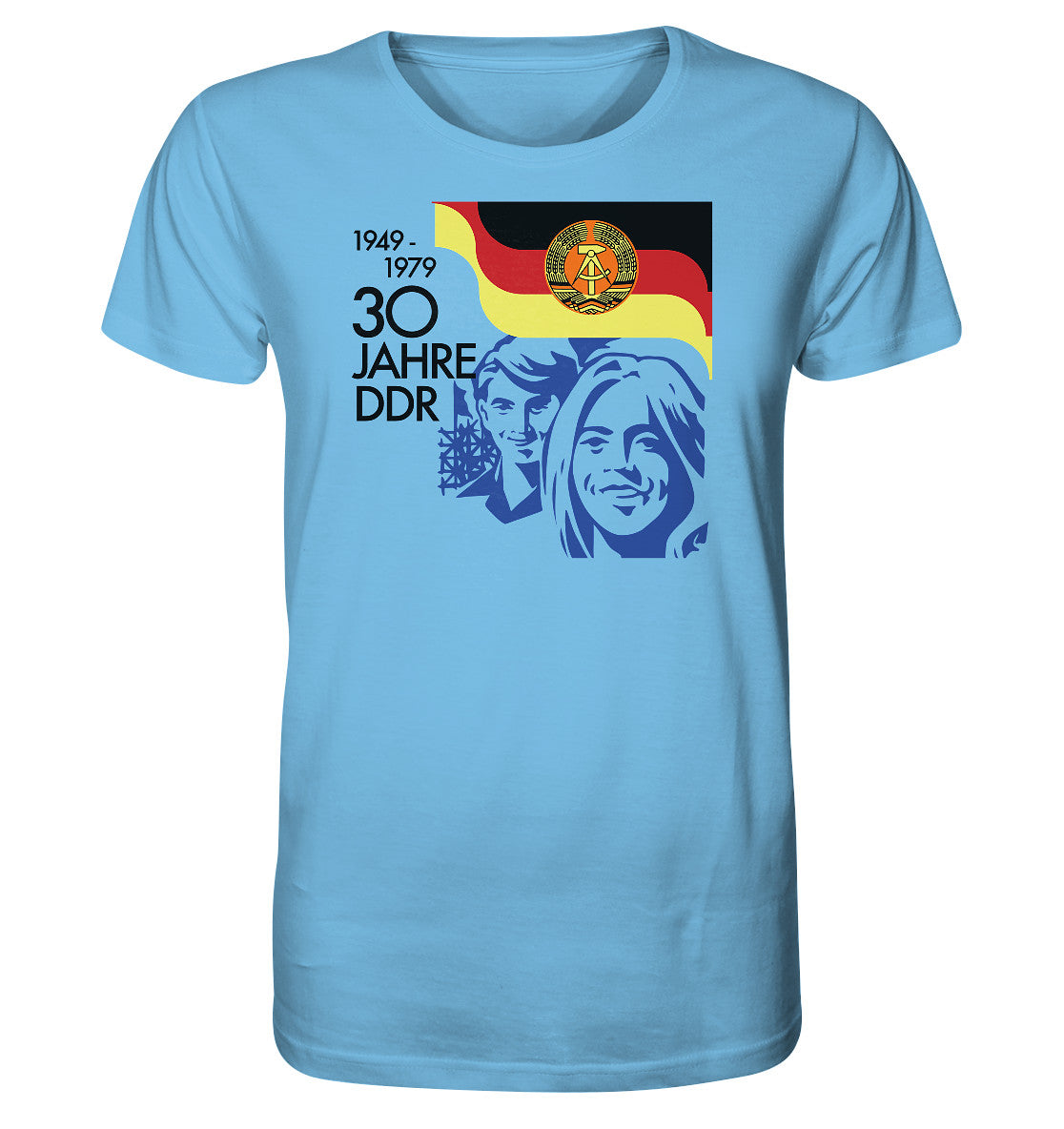 ORGANIC BIO SHIRT UNISEX • 30 JAHRE DDR - BRIEFMARKE