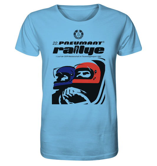 ORGANIC BIO SHIRT UNISEX • 22. PNEUMANT RALLYE 1982 (ORIGINAL DDR-PLAKAT)