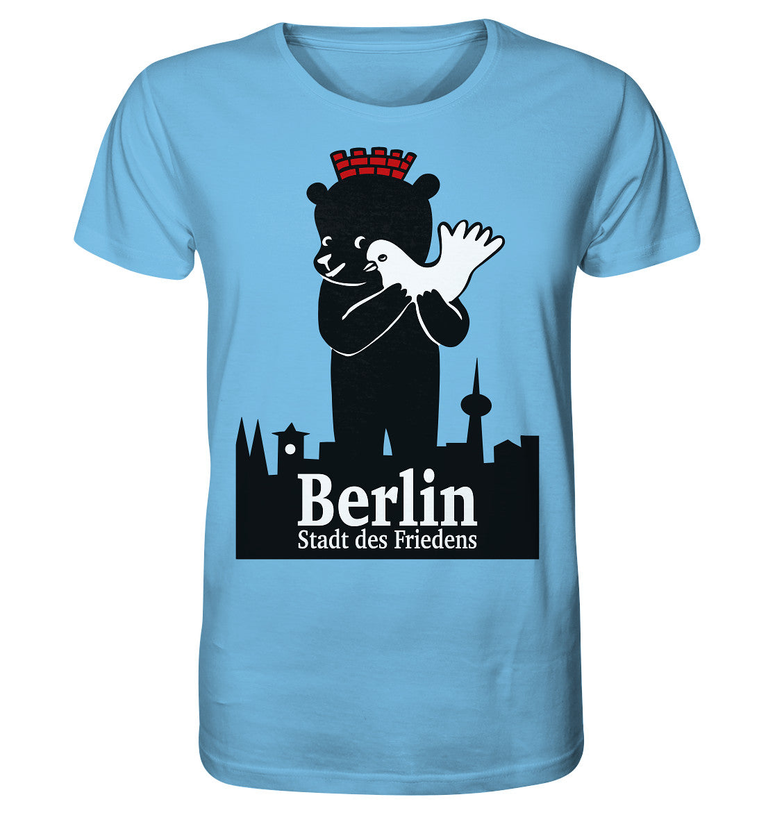 ORGANIC BIO SHIRT UNISEX • BERLIN - STADT DES FRIEDENS - PLAKAT 1984
