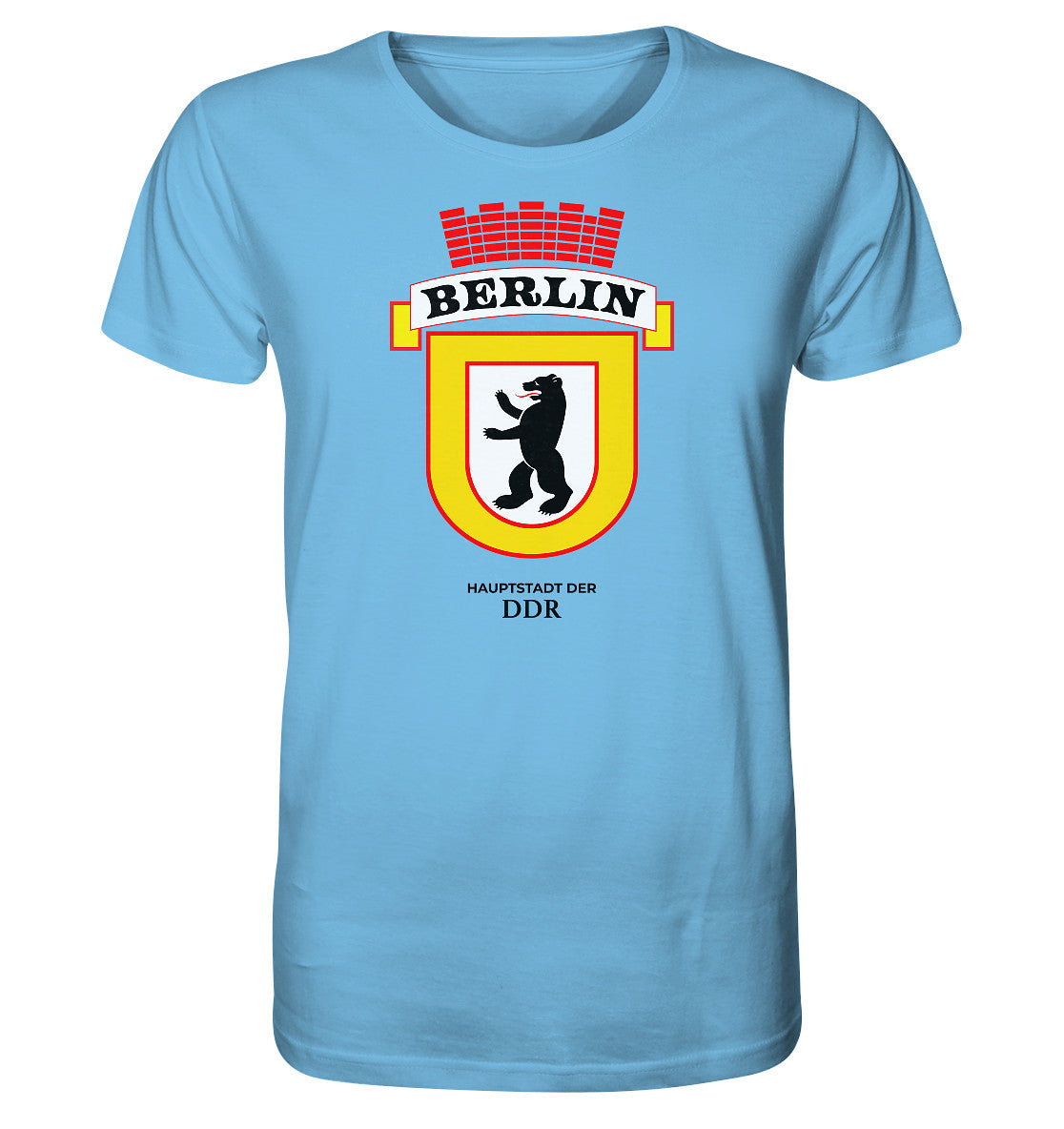 ORGANIC BIO SHIRT UNISEX • BERLIN - HAUPSTADT DER DDR - ORIGINAL WIMPEL