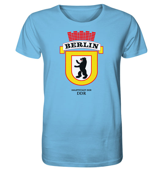 ORGANIC BIO SHIRT UNISEX • BERLIN - HAUPSTADT DER DDR - ORIGINAL WIMPEL