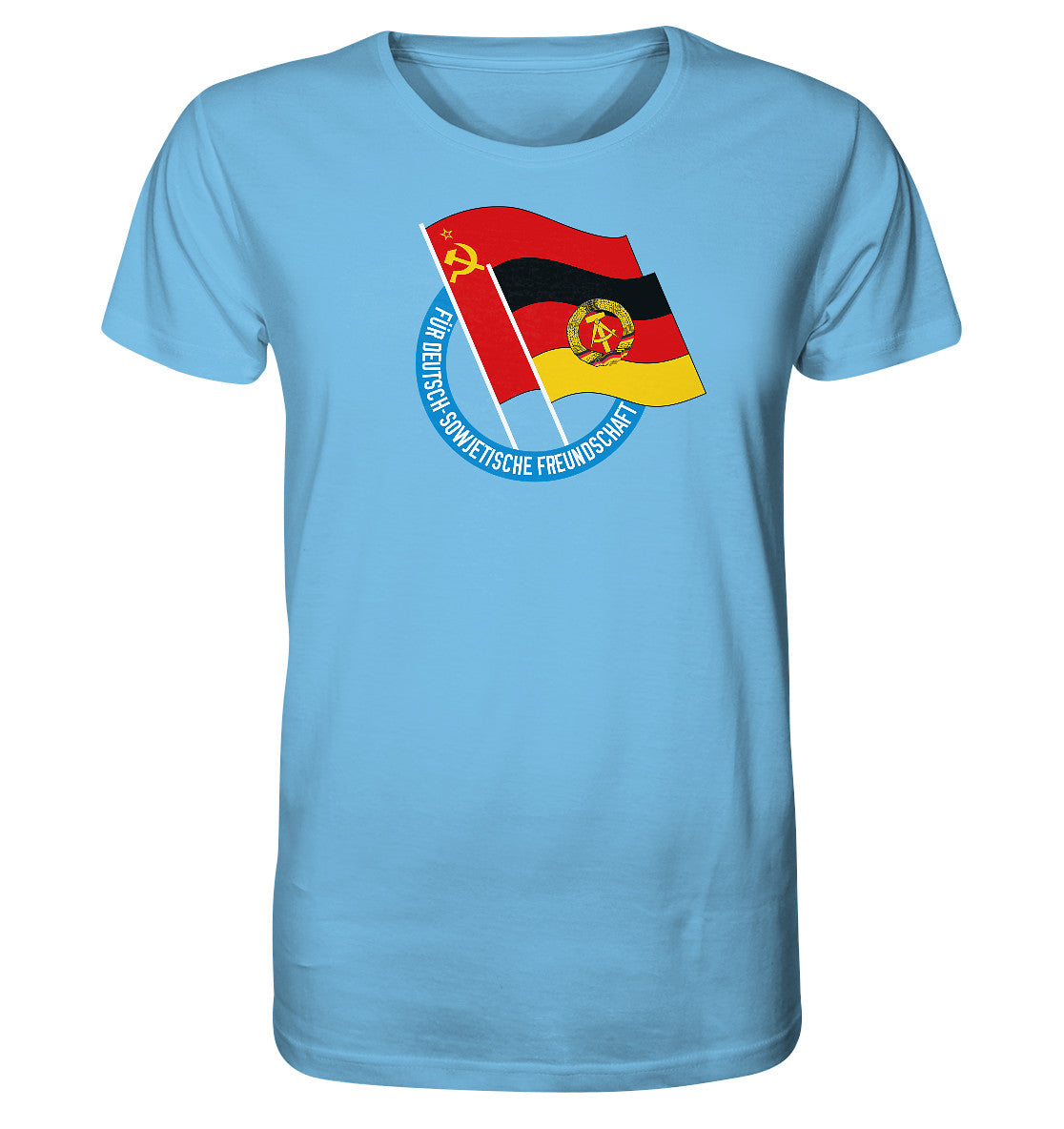 ORGANIC BIO SHIRT UNISEX • DEUTSCH SOWJETISCHE FREUNDSCHAFT - dunkel