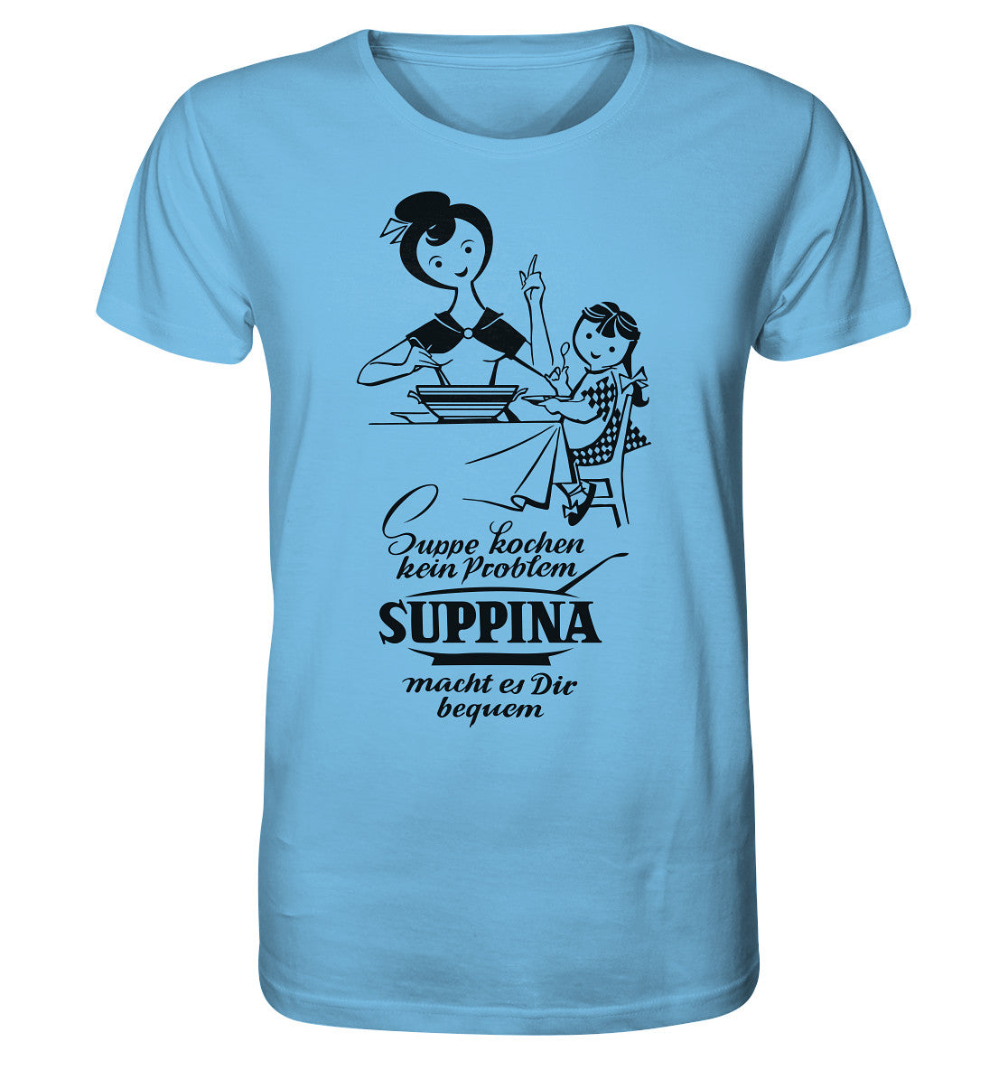 ORGANIC BIO SHIRT UNISEX • SUPPINA - ORIGINAL ILLUSTRATION