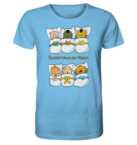 ORGANIC BIO SHIRT UNISEX • BEWAHRT IHNEN DEN FRIEDEN (DDR ORIGINAL-PLAKAT)