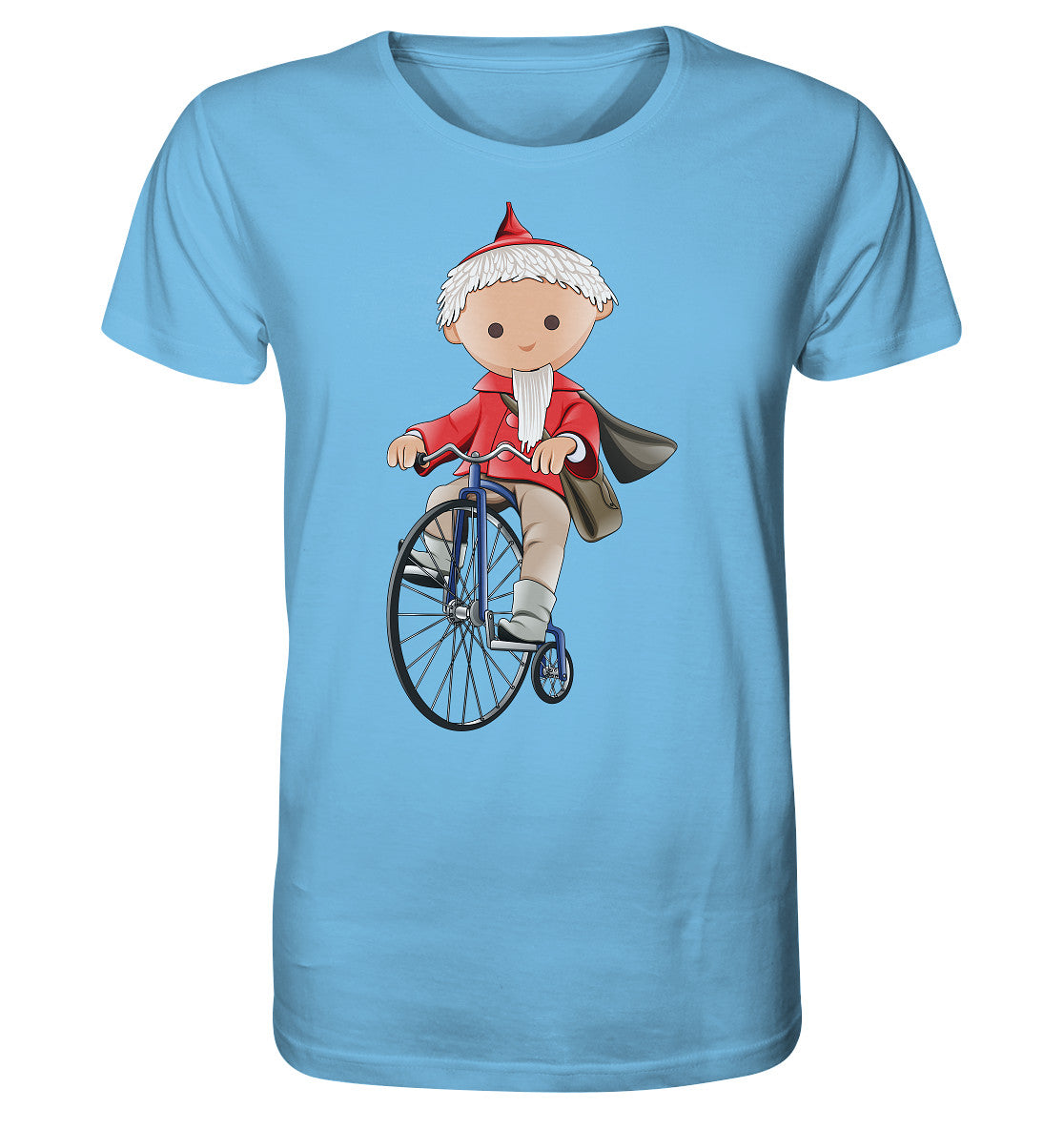 ORGANIC BIO SHIRT UNISEX • UNSER SANDMÄNNCHEN - AUF DEM HOCHRAD - ROT (PU-97, 1969)