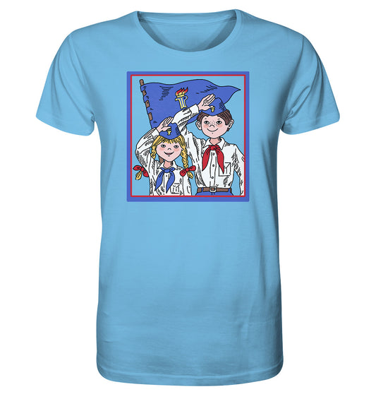 ORGANIC BIO SHIRT UNISEX • JUNGE PIONIERE - ORIGINAL ILLUSTRATION