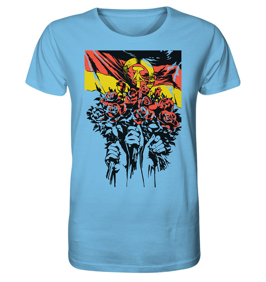 ORGANIC BIO SHIRT UNISEX • NATIONALES JUGENDFESTIVAL - BERLIN 1979, PLAKATMOTIV