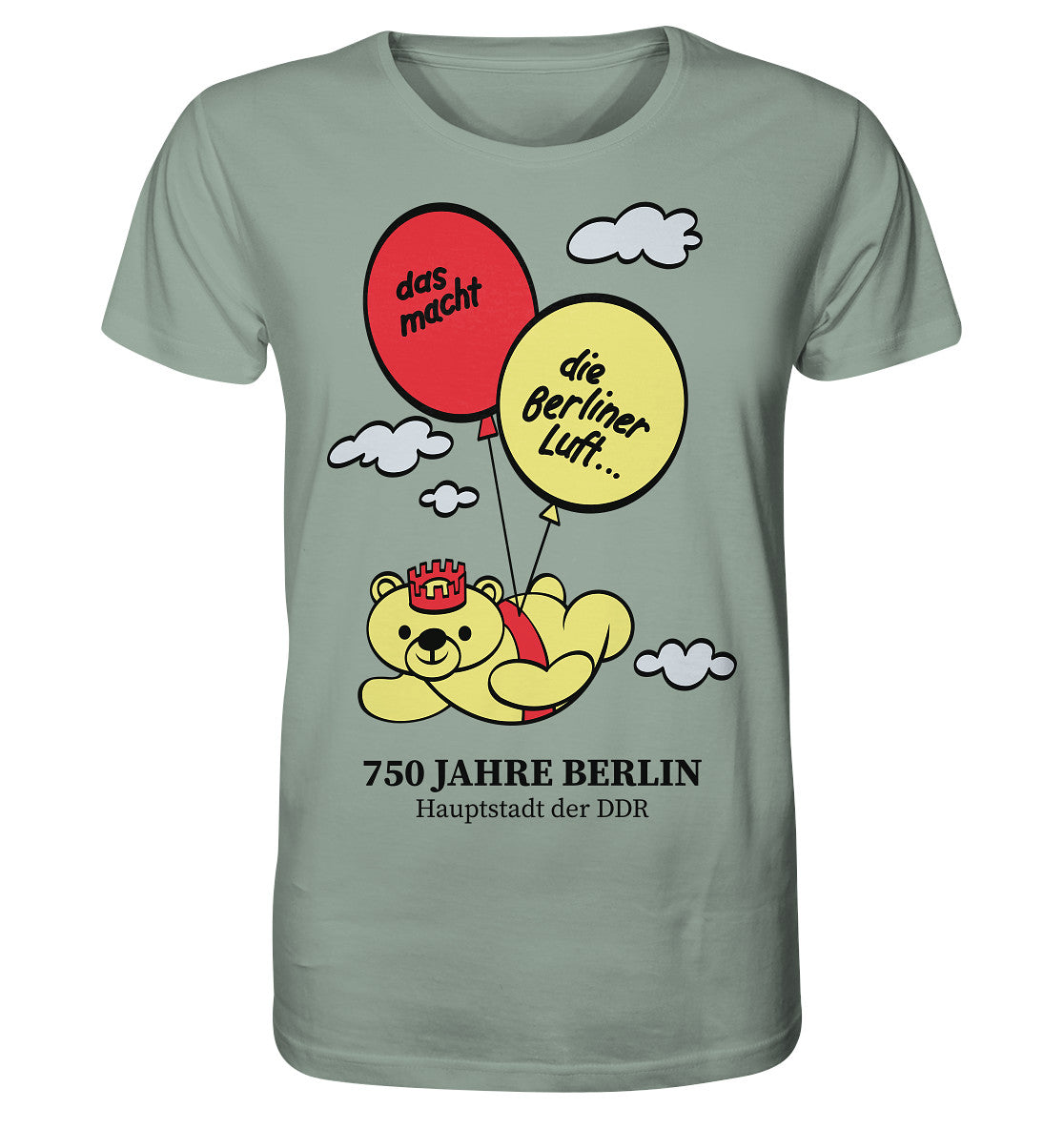 ORGANIC BIO SHIRT UNISEX • 750 JAHRE BERLIN - HAUPTSTADT DER DDR