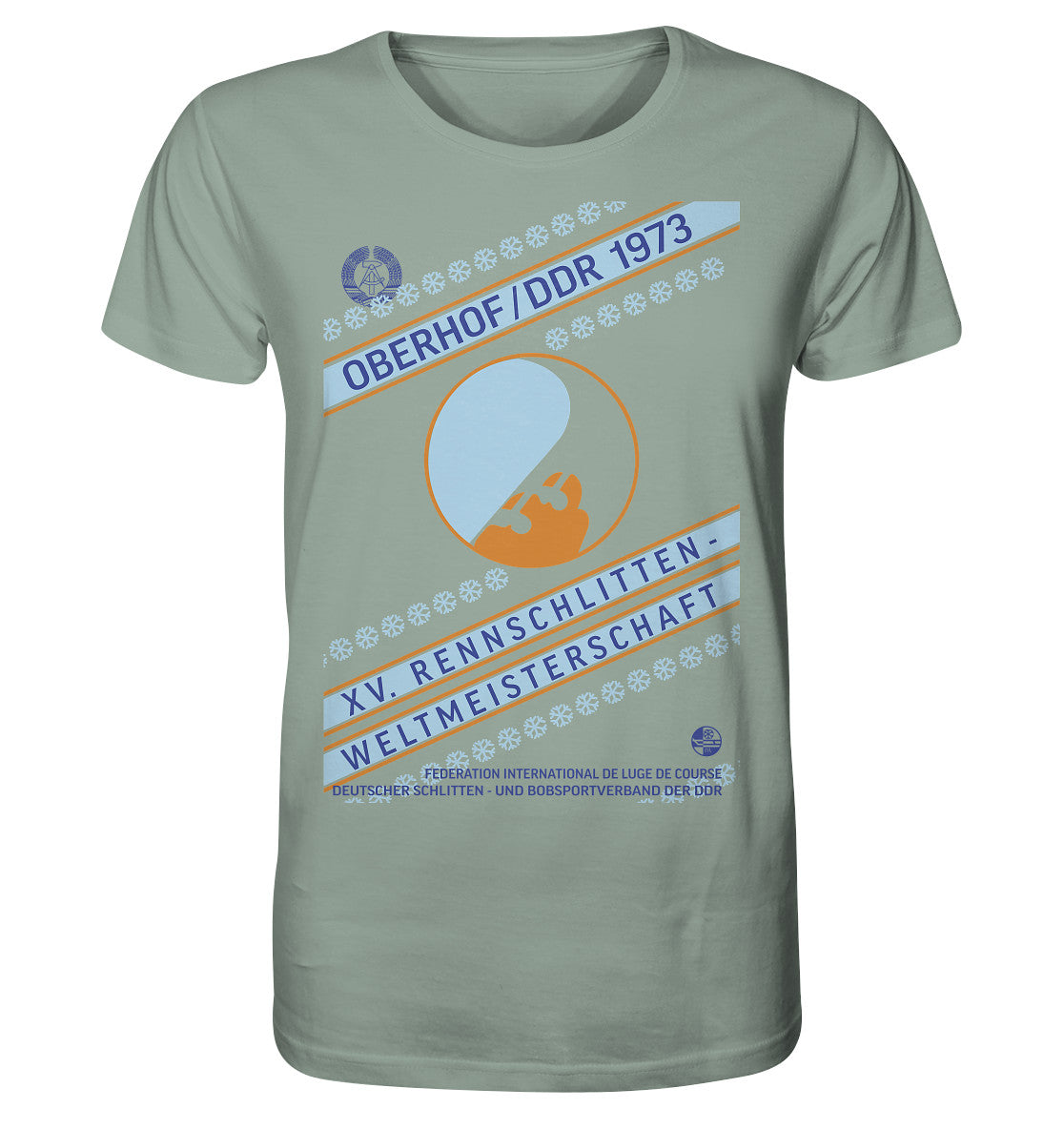 ORGANIC BIO SHIRT UNISEX • 15. RENNSCHLITTEN-WM OBERHOF, DDR 1973