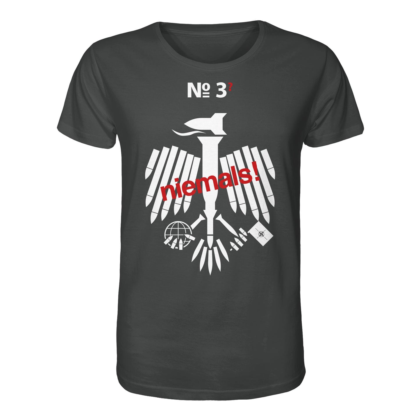 DDR Ostalgie Bio-Shirt Unisex • 3. WELTKRIEG NIEMALS! ANTI-NATO (ORIGINAL POSTER)