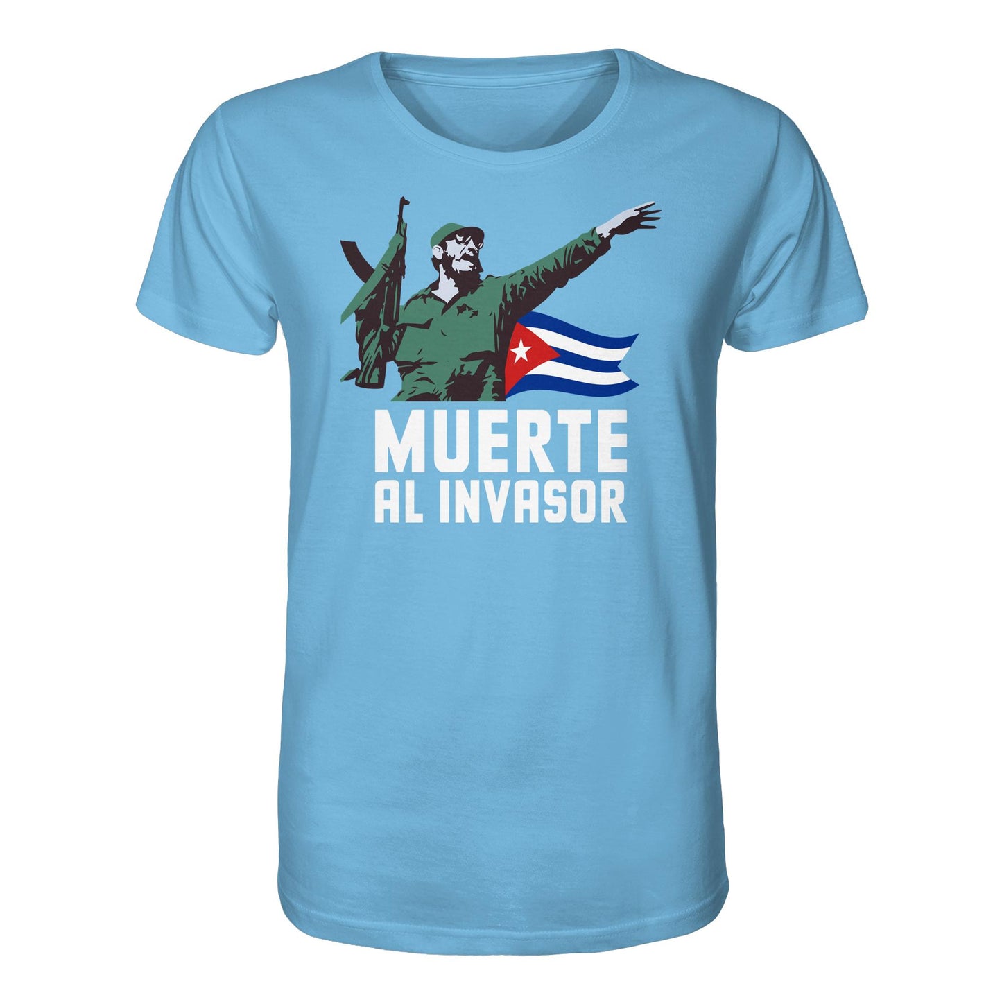 DDR Ostalgie Bio-Shirt Unisex • KUBA - MUERTE AL INVASOR