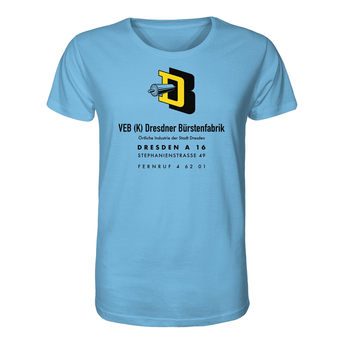 DDR Ostalgie Bio-Shirt Unisex • VEB DRESDNER BÜRSTENFABRIK