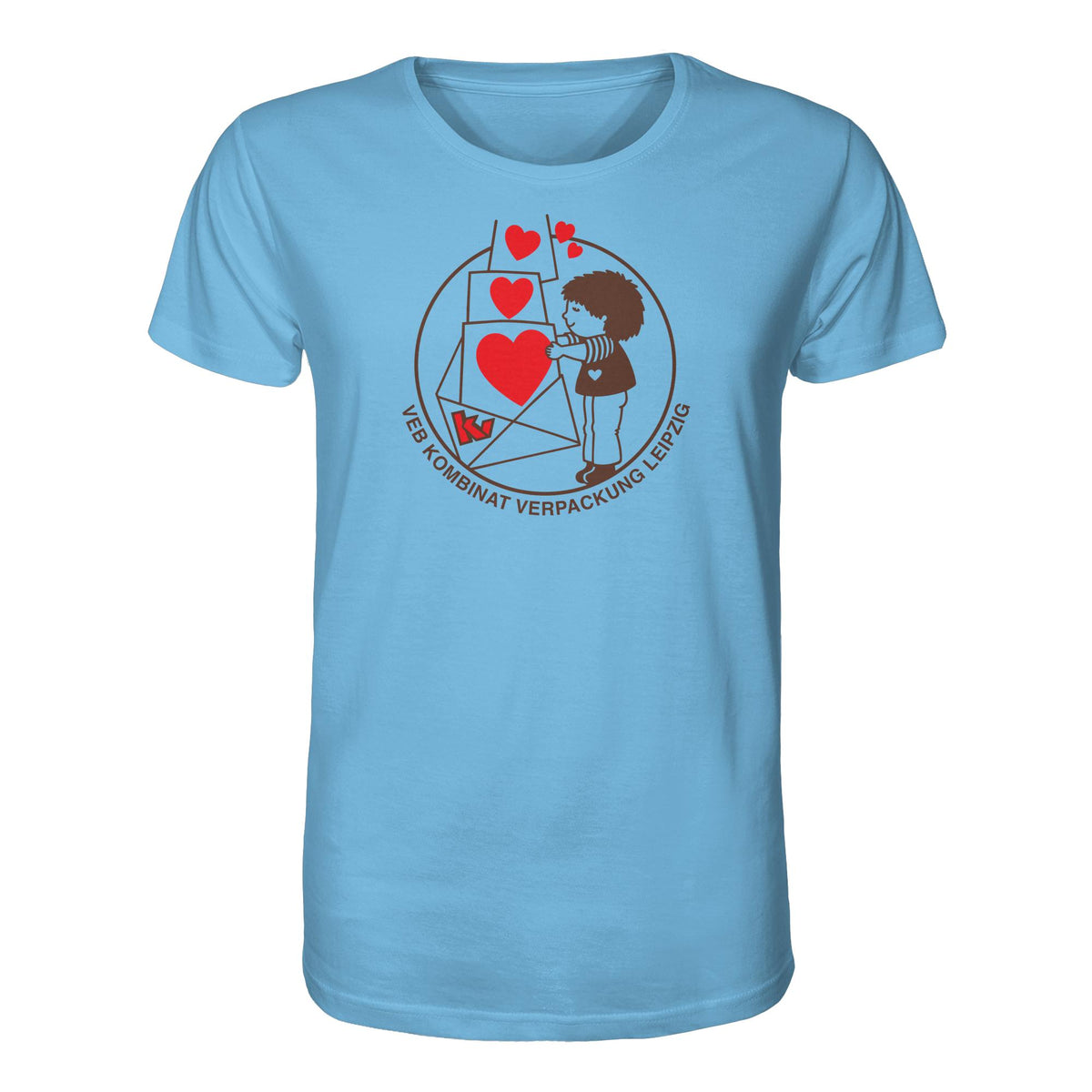 DDR Ostalgie Bio-Shirt Unisex • VEB KOMBINAT VERPACKUNG LEIPZIG