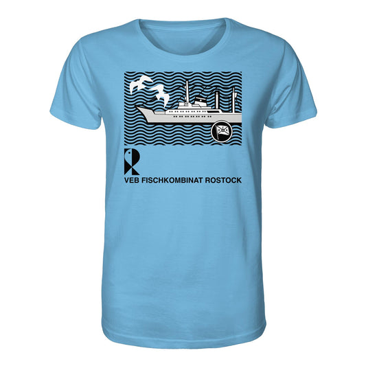 DDR Ostalgie Bio-Shirt Unisex • VEB FISCHKOMBINAT ROSTOCK