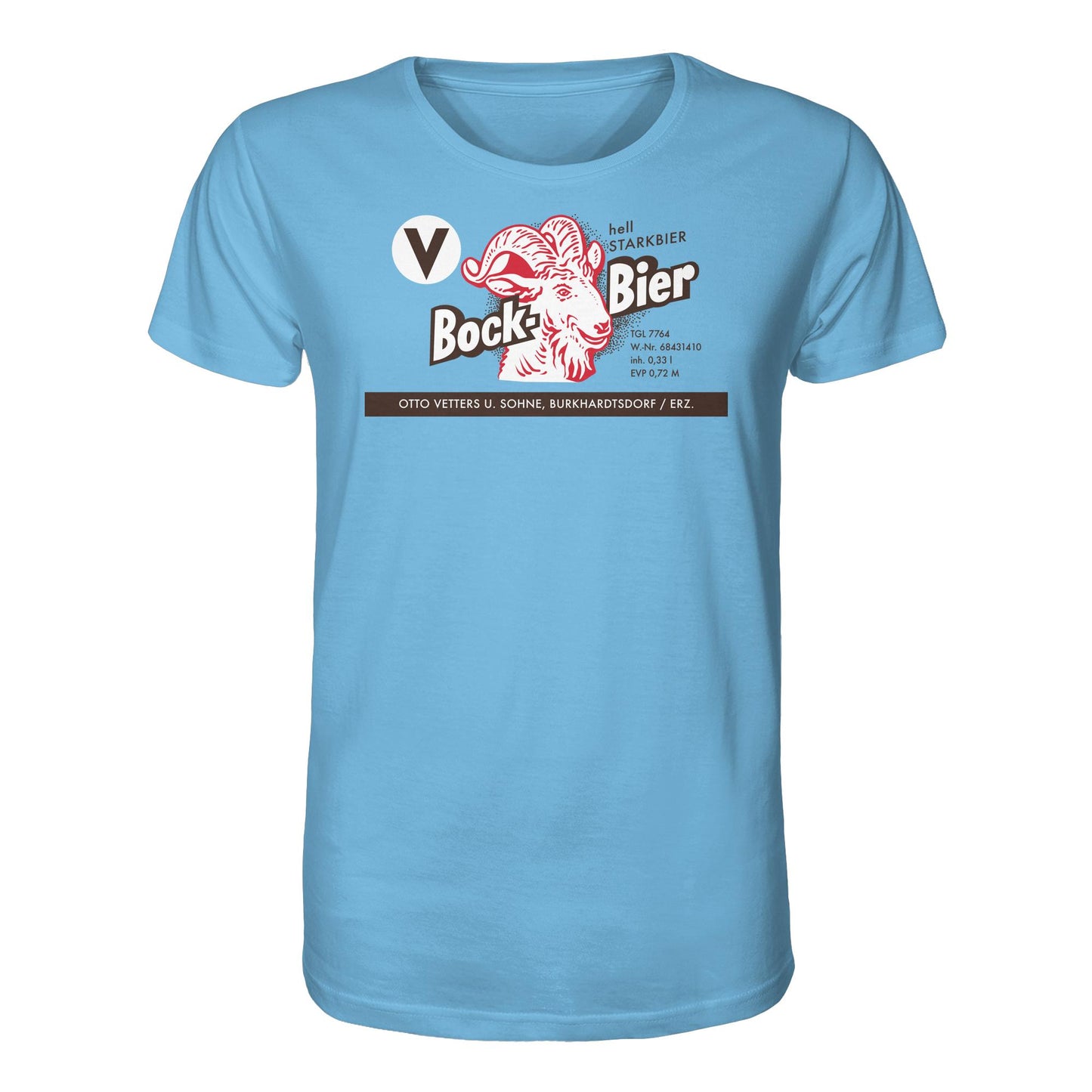 DDR Ostalgie Bio-Shirt Unisex • BOCKBIER - OTTO VETTERS ERZGEBIRGE