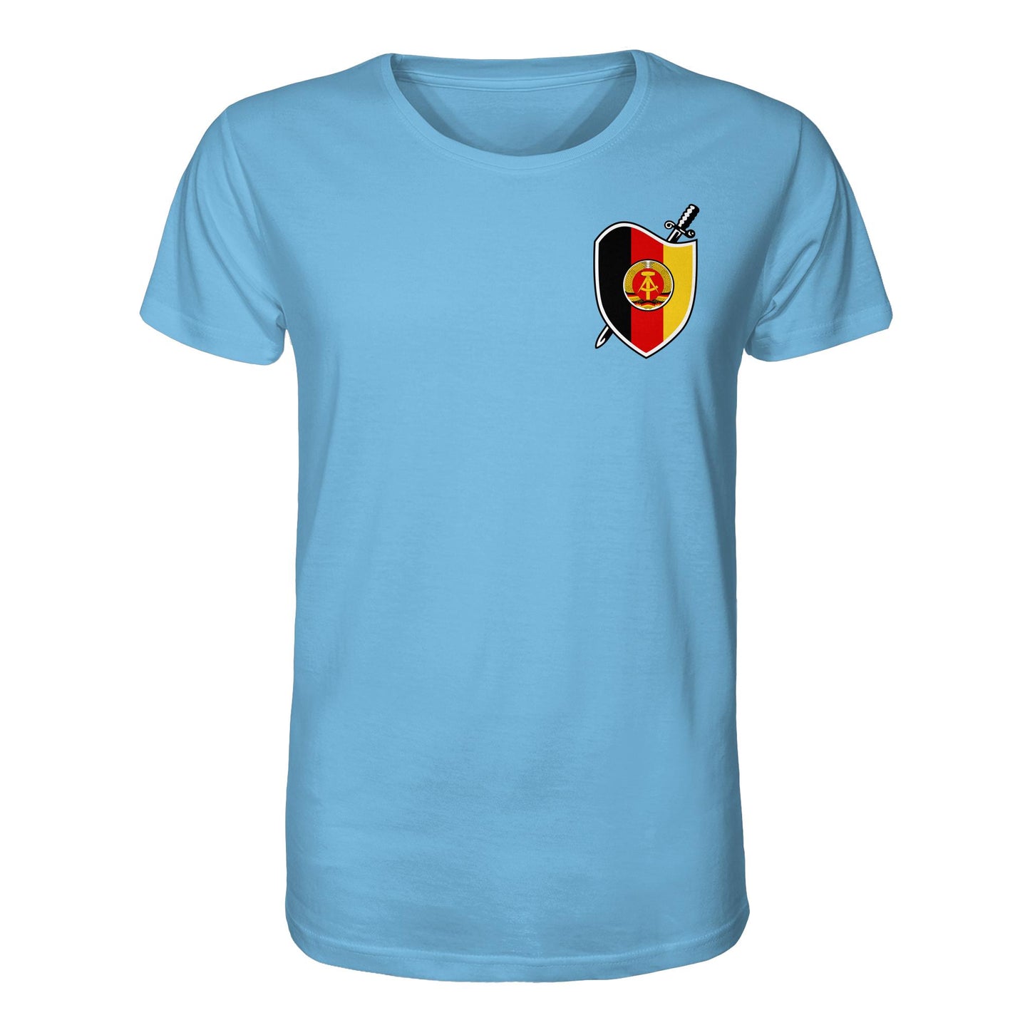 DDR Ostalgie Bio-Shirt Unisex • SIGNÉ STAATSSICHERHEIT (BRUST)