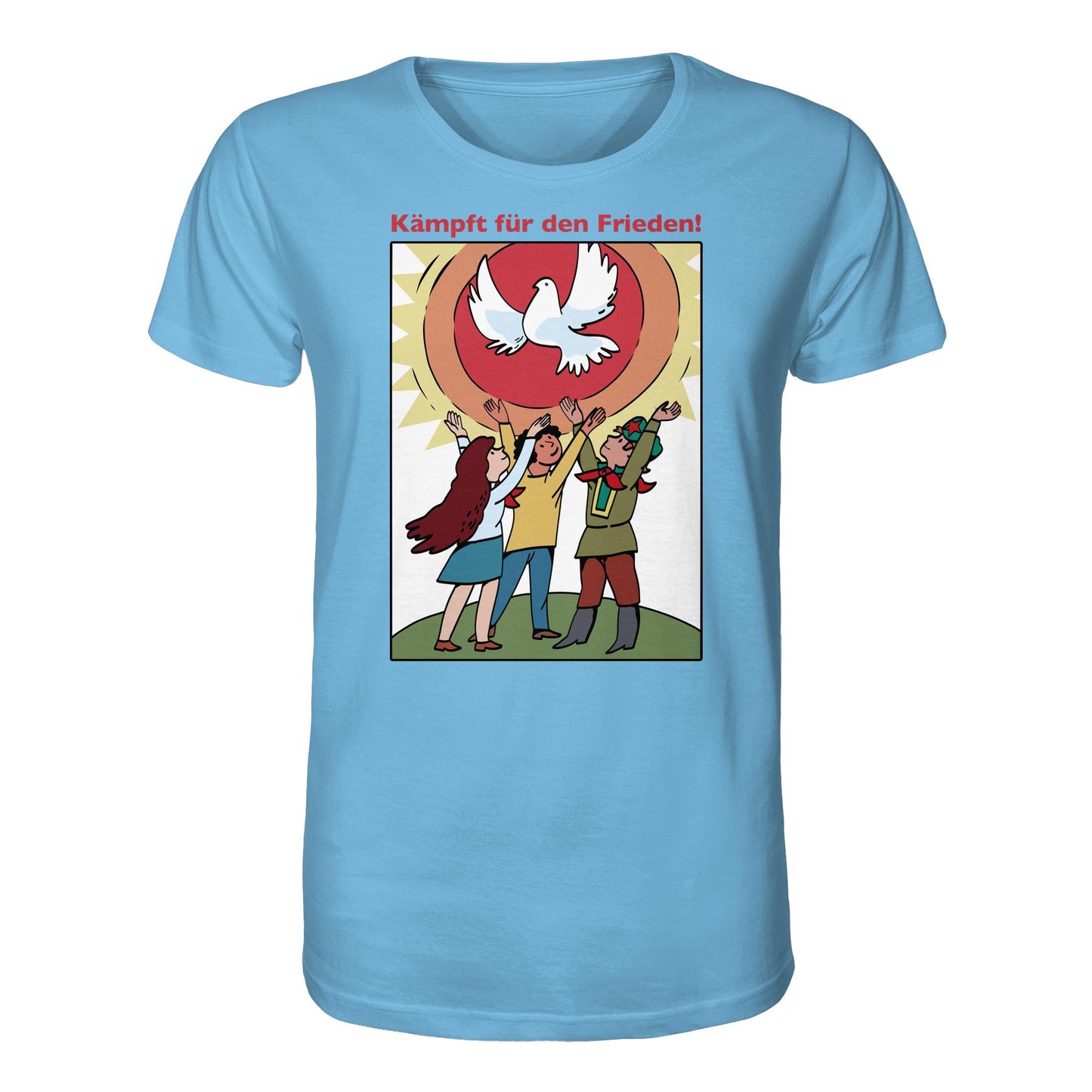 ORGANIC BIO SHIRT UNISEX • KÄMPFT FÜR DEN FRIEDEN! (DDR-ORIGINAL-PLAKAT)