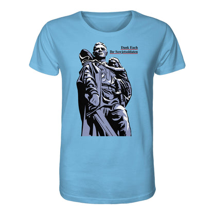 ORGANIC BIO SHIRT UNISEX • DANK EUCH IHR SOWJETSOLDATEN (DDR ORIGINAL-PLAKAT)