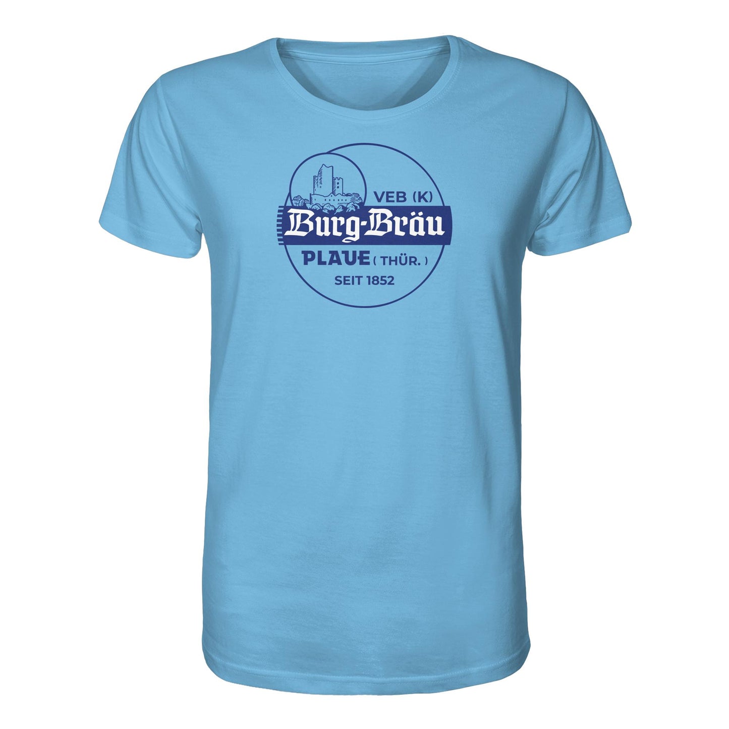 ORGANIC BIO SHIRT UNISEX • VEB BURG-BRÄU PLAUE BIERE