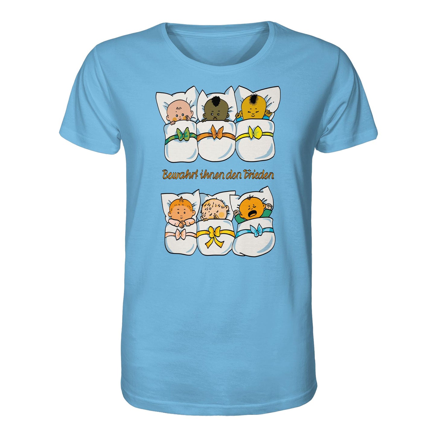 ORGANIC BIO SHIRT UNISEX • BEWAHRT IHNEN DEN FRIEDEN (DDR ORIGINAL-PLAKAT)