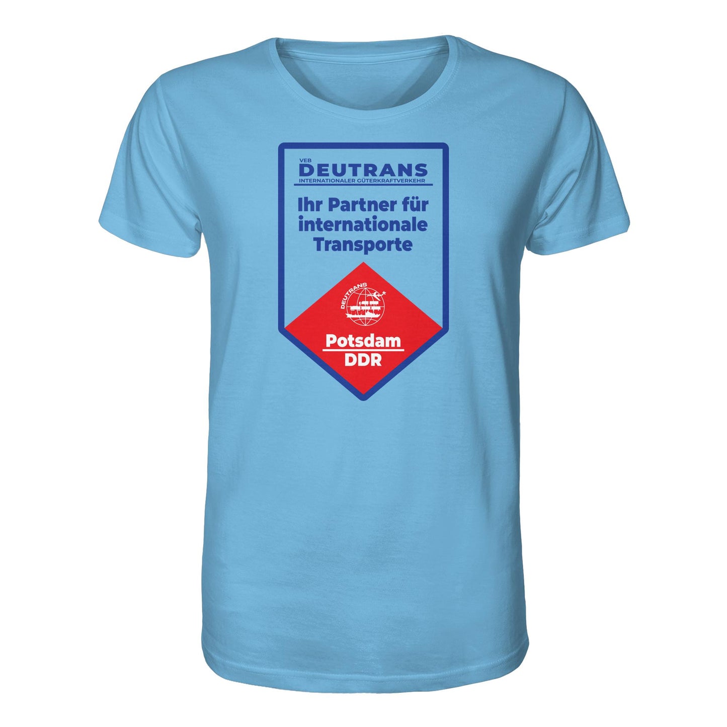 DDR Ostalgie Bio-Shirt Unisex • VEB DEUTRANS - POTSDAM