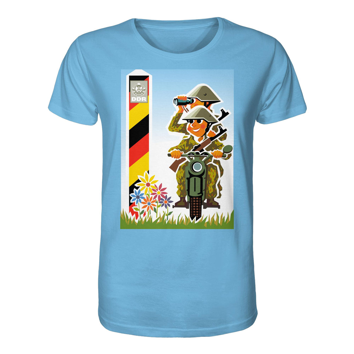 DDR Ostalgie Bio-Shirt Unisex • NVA-GRENZTRUPPEN (ORIGINAL-PLAKAT)