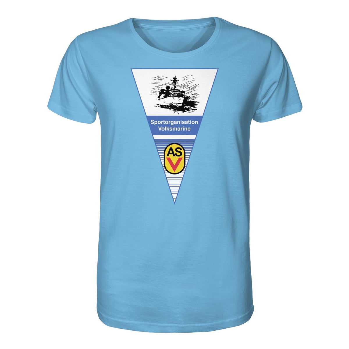DDR Ostalgie Bio-Shirt Unisex •  ASV SPORTORGANISATION VOLKSMARINE