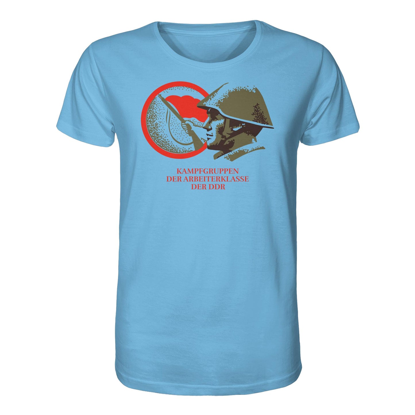 DDR Ostalgie Bio-Shirt Unisex • KAMPFGRUPPEN DER ARBEITERKLASSE (ORIGINAL BRIEFMARKE)