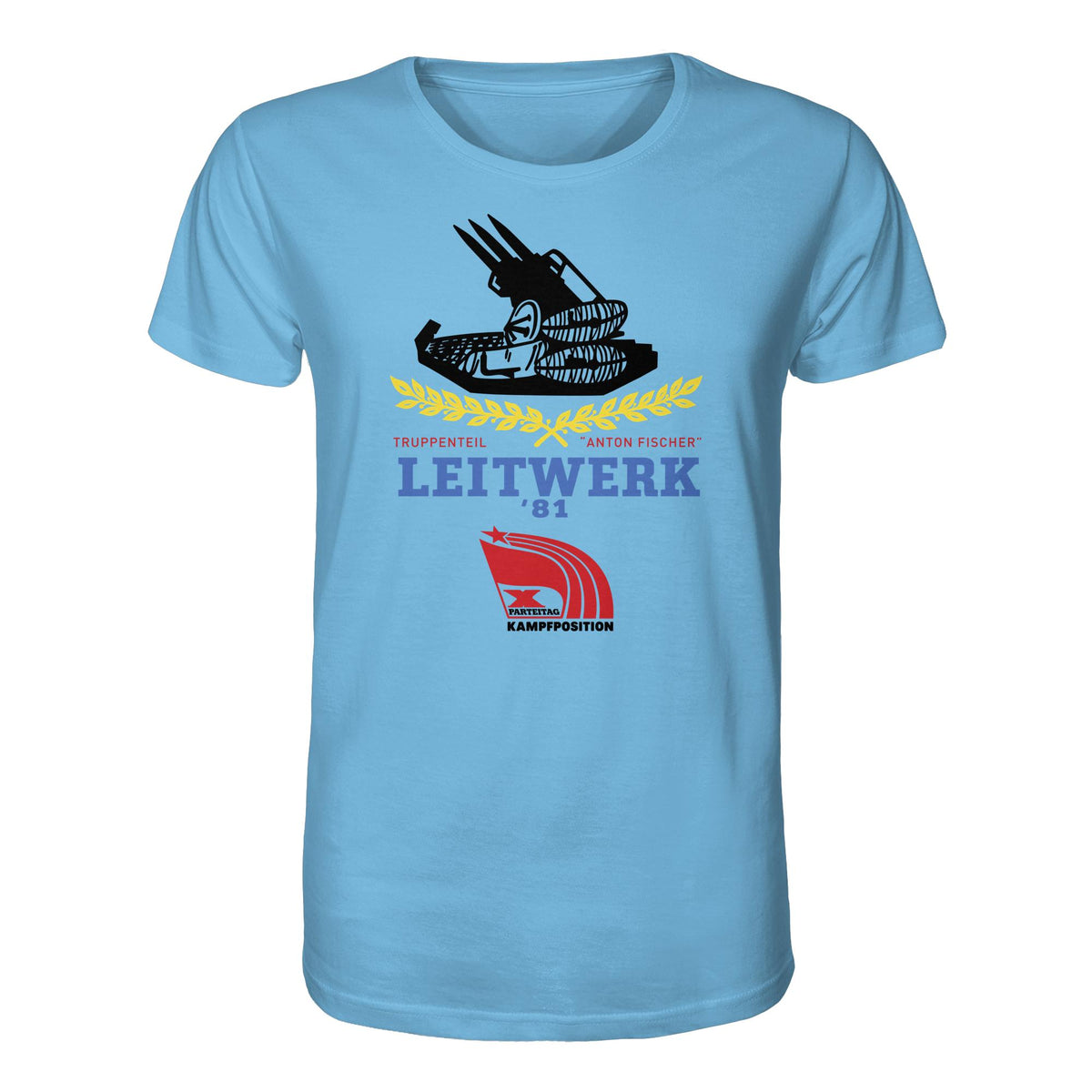 DDR Ostalgie Bio-Shirt Unisex • LEITWERK 81, TRUPPENTEIL ANTON FISCHER