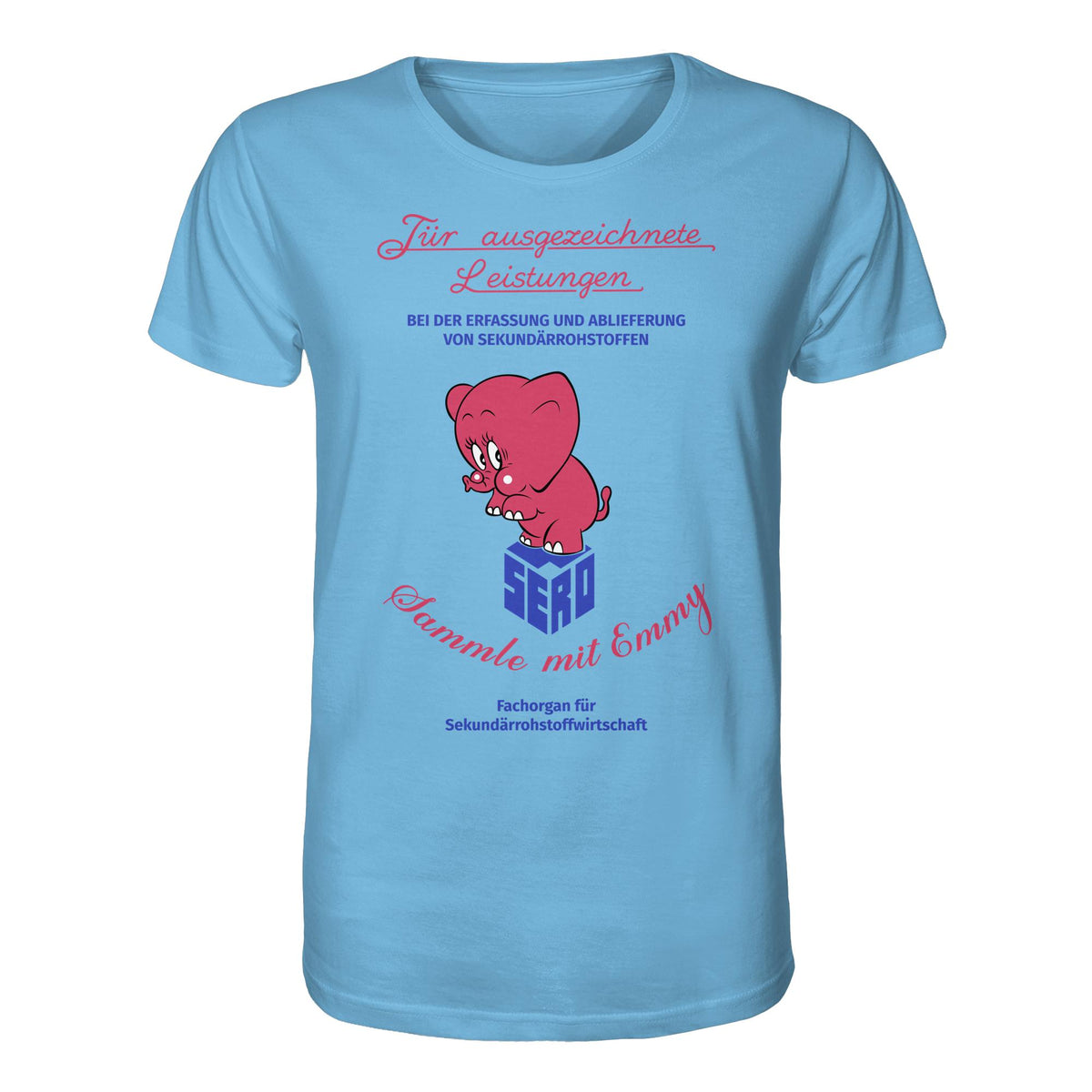 DDR Ostalgie Bio-Shirt Unisex • FÜR AUSGEZEICHNETE LEISTUNGEN - SERO EMMY (ORIGINAL-WIMPEL)