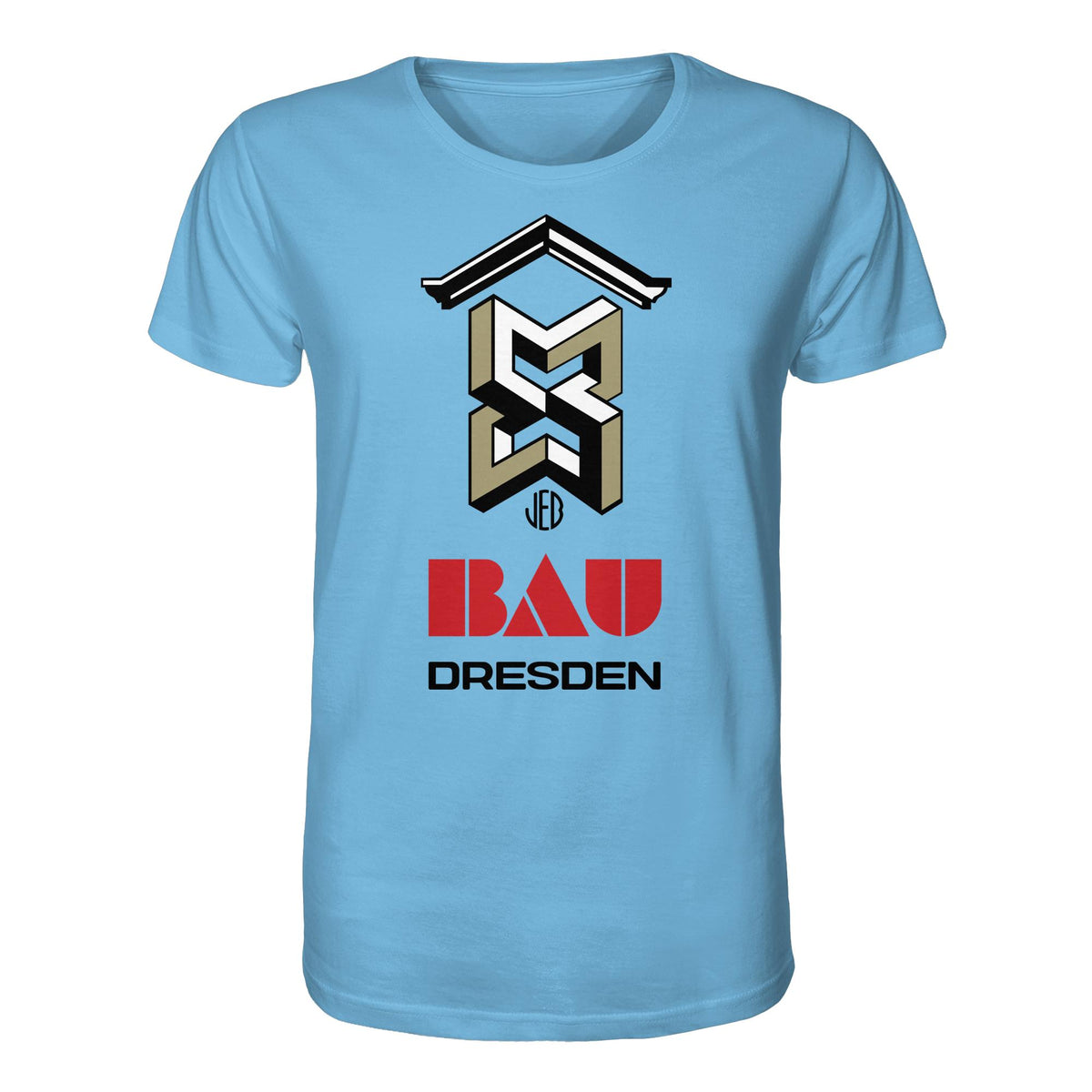 DDR Ostalgie Bio-Shirt Unisex • VEB BAU DRESDEN