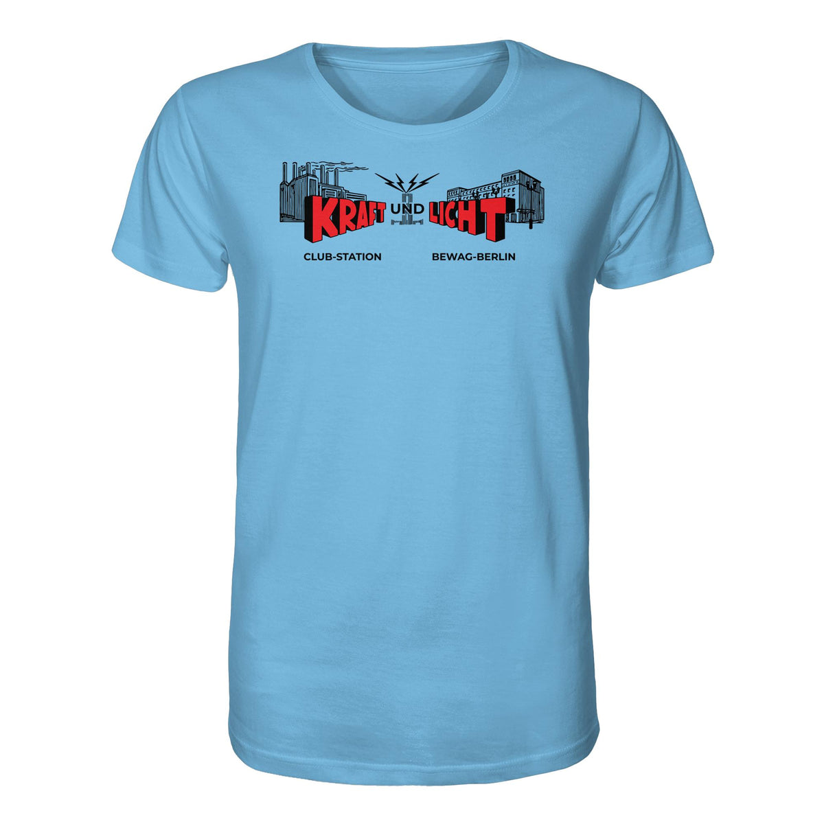 DDR Ostalgie Bio-Shirt Unisex • KRAFT UND LICHT - BEWAG BERLIN