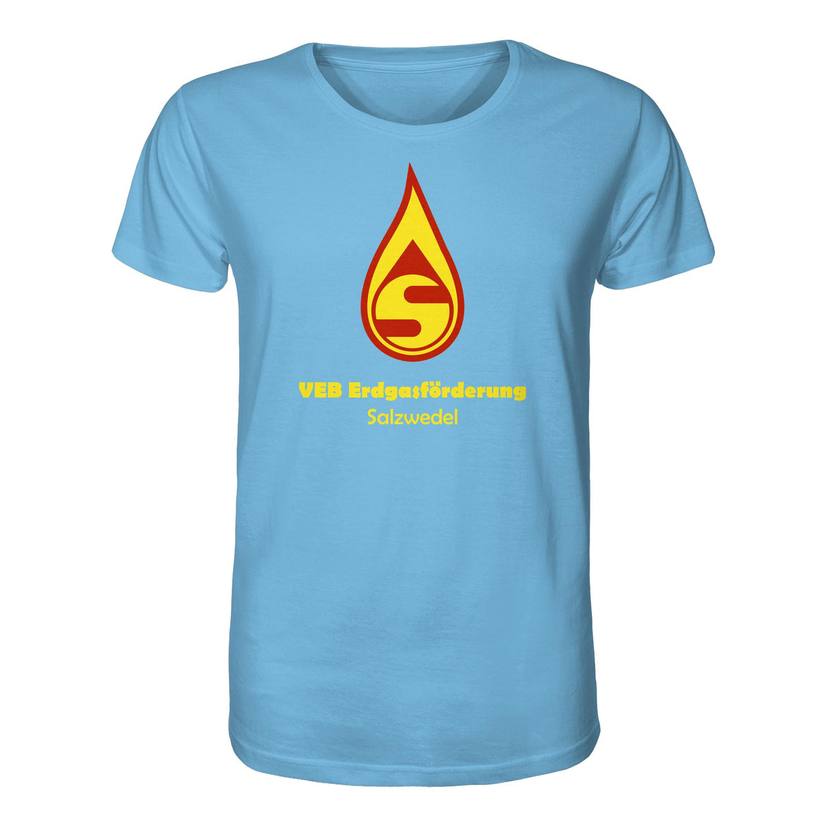 DDR Ostalgie Bio-Shirt Unisex • VEB ERDGASFÖRDERUNG SALZWEDEL