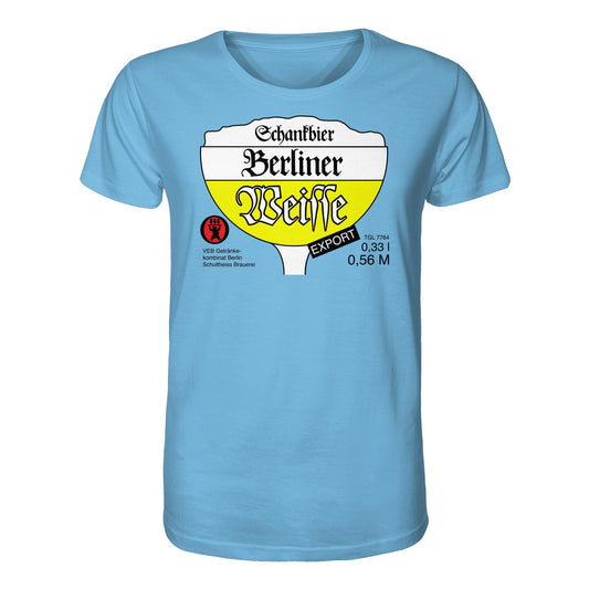 DDR Ostalgie Bio-Shirt Unisex • BERLINER WEISSE - VEB GETRÄNKEKOMBINAT BERLIN