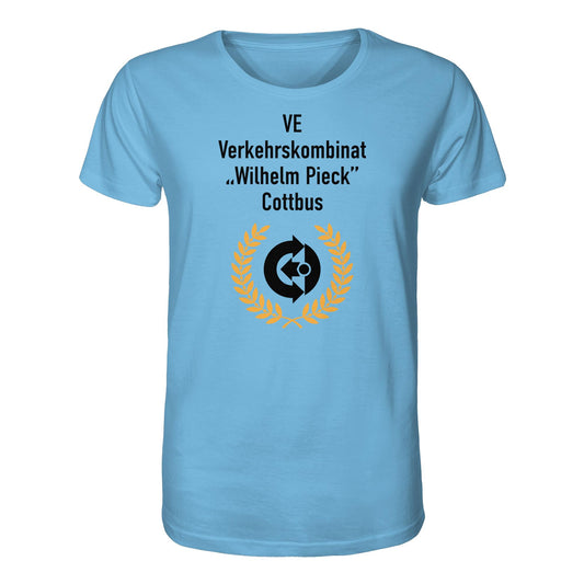 DDR Ostalgie Bio-Shirt Unisex • VE VERKEHRSKOMBINAT WILHELM PIECK COTTBUS