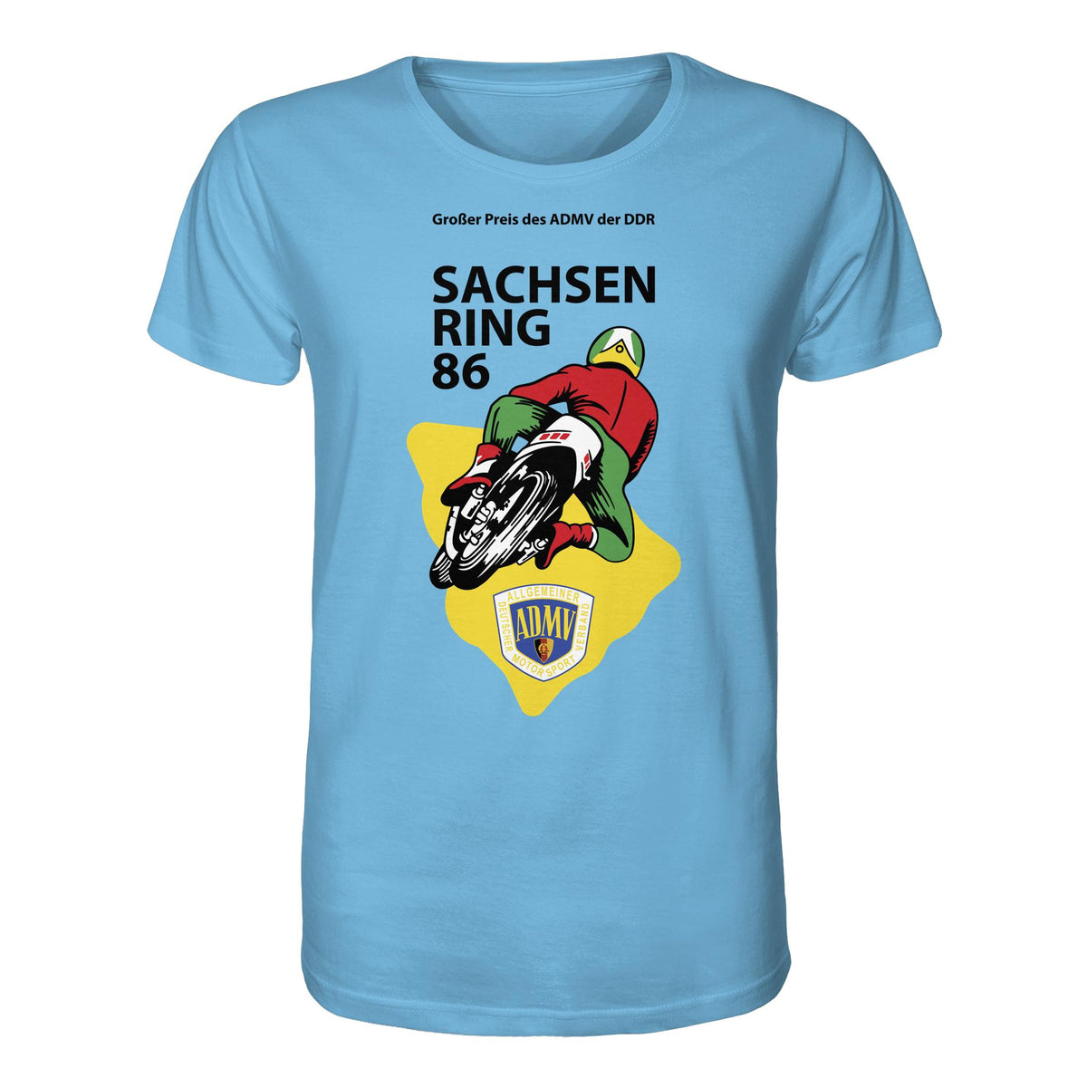 DDR Ostalgie Bio-Shirt Unisex • GROSSER PREIS DER DDR - SACHSENRING 1986