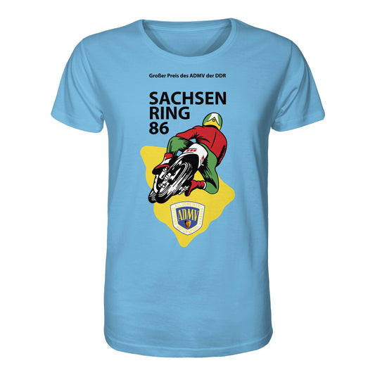 DDR Ostalgie Bio-Shirt Unisex • GROSSER PREIS DER DDR - SACHSENRING 1986