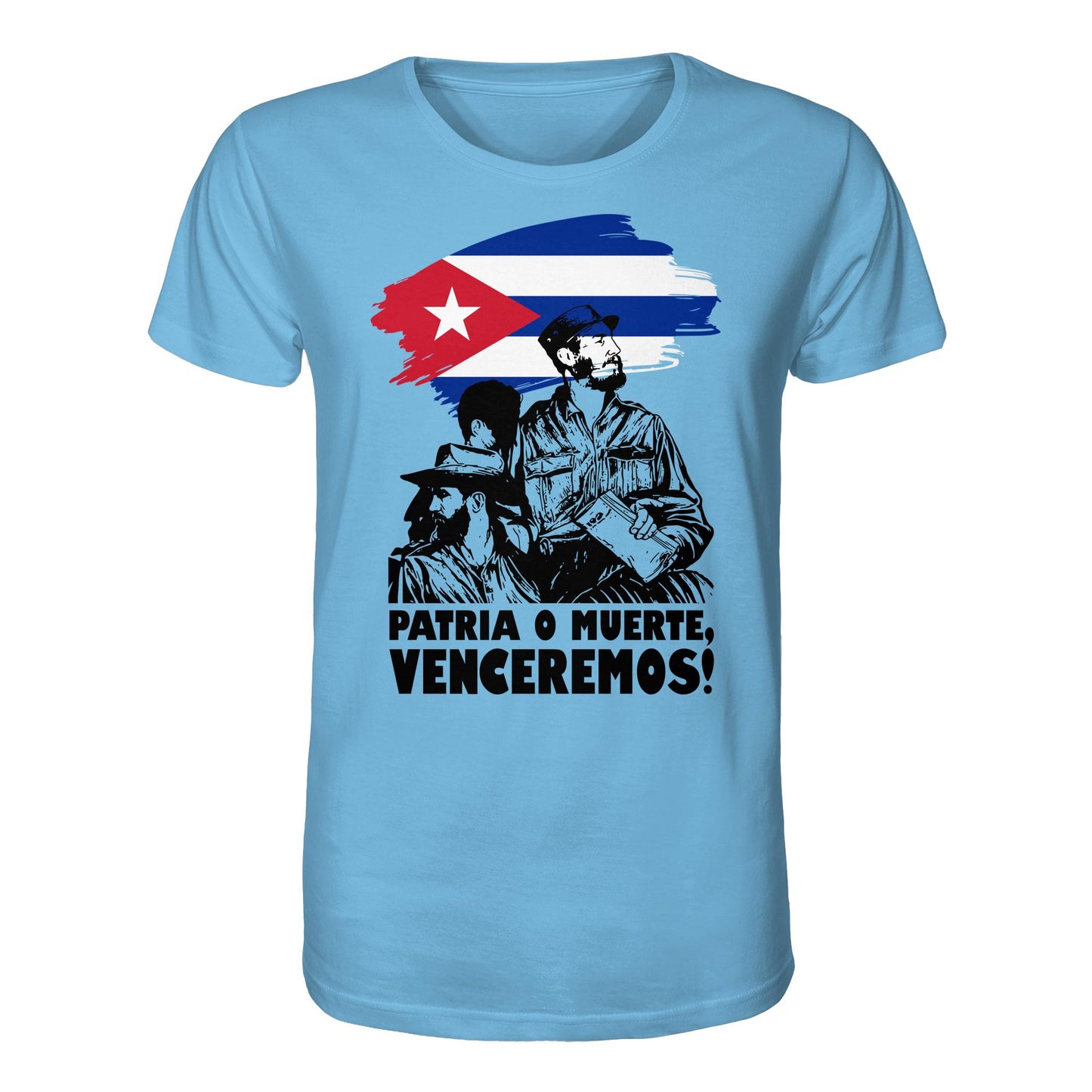 DDR Ostalgie Bio-Shirt Unisex • KUBA - PATRIA O MUERTE, VENCEREMOS! (ORIGINAL PLAKAT)