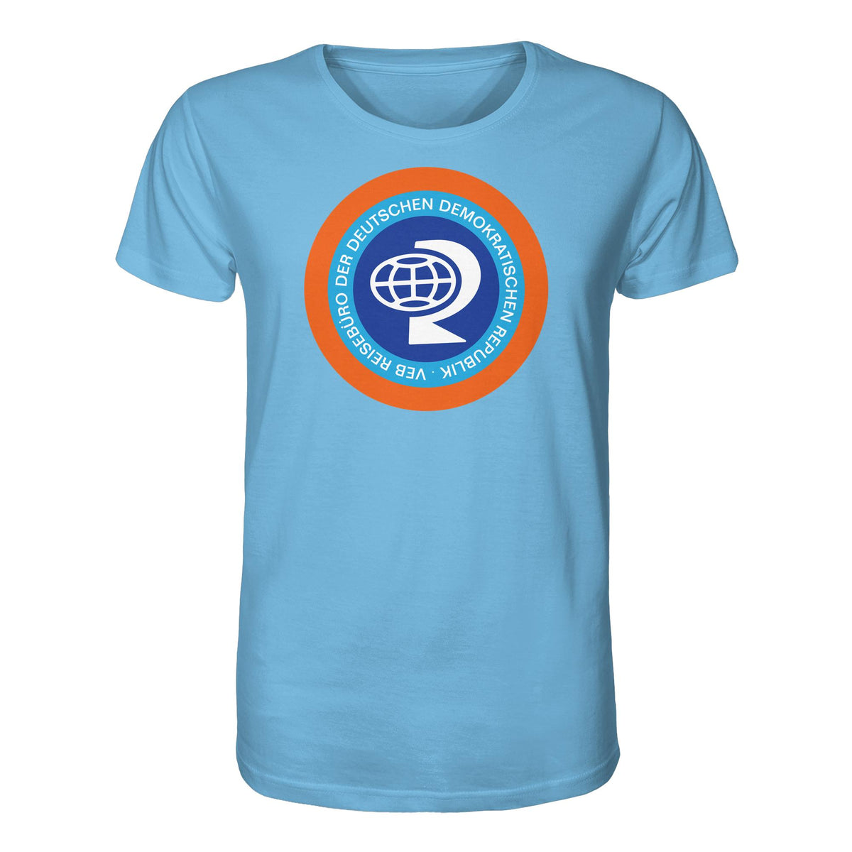 DDR Ostalgie Bio-Shirt Unisex • VEB REISEBÜRO DER DDR
