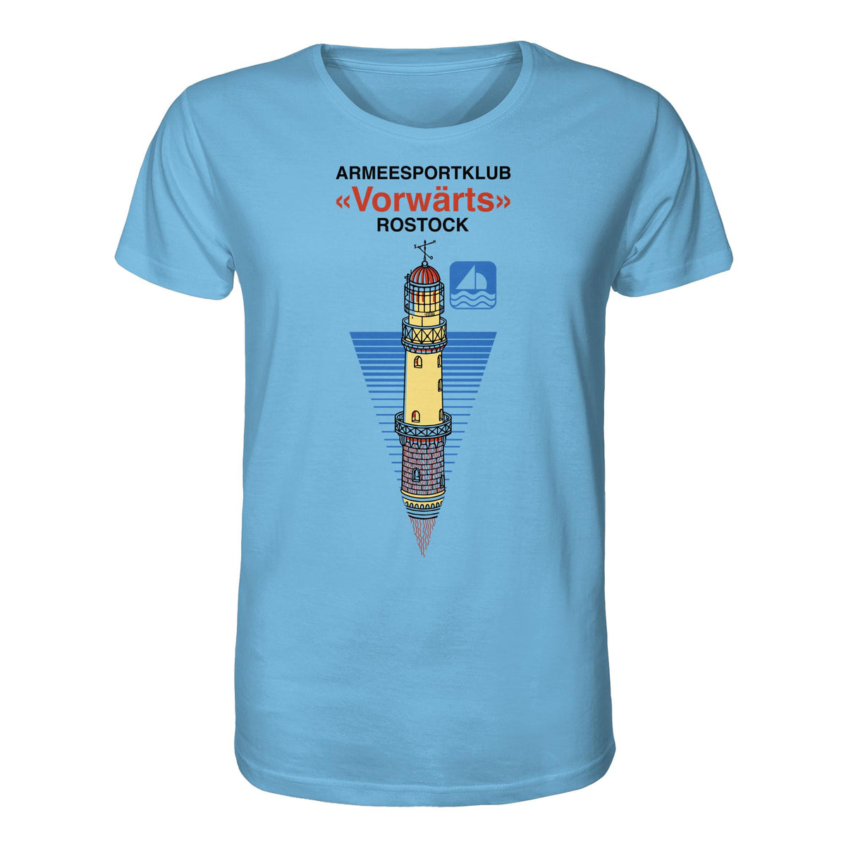 DDR Ostalgie Bio-Shirt Unisex • ARMEESPORTKLUB VORWÄRTS ROSTOCK