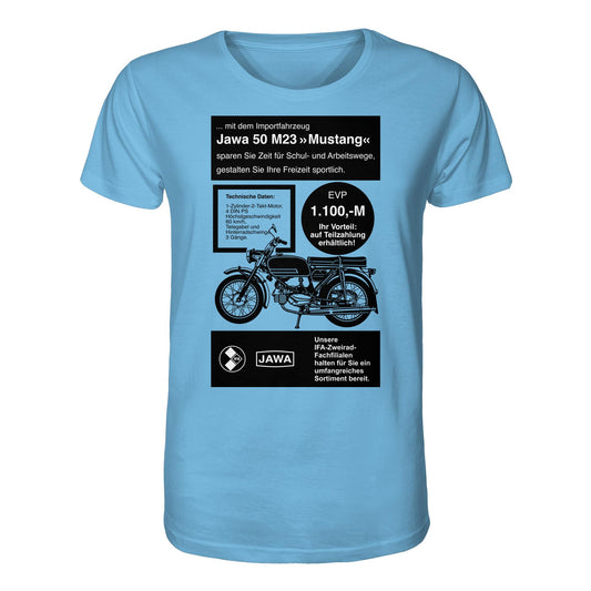 DDR Ostalgie Bio-Shirt Unisex • JAWA 50 M23 (ORIGINAL-PLAKAT)
