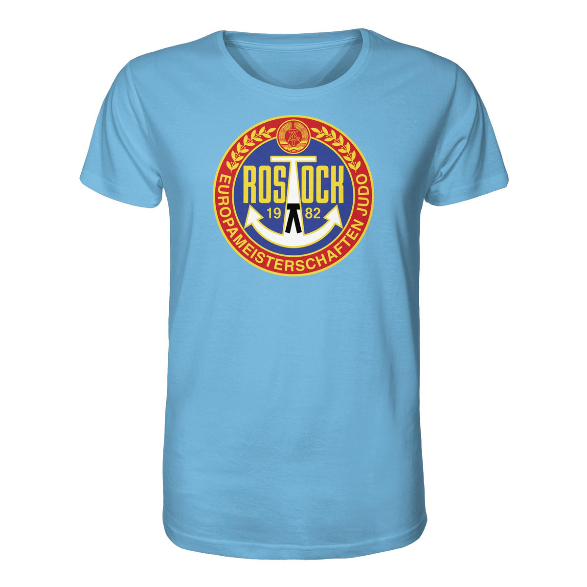 DDR Ostalgie Bio-Shirt Unisex • EUROPAMEISTERSCHAFTEN IM JUDO - ROSTOCK 1982