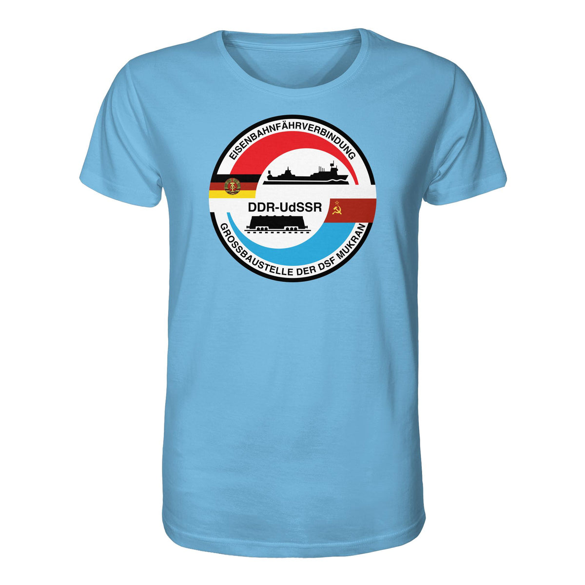 DDR Ostalgie Bio-Shirt Unisex • GROSSBAUSTELLE DER DSF MUKRAN