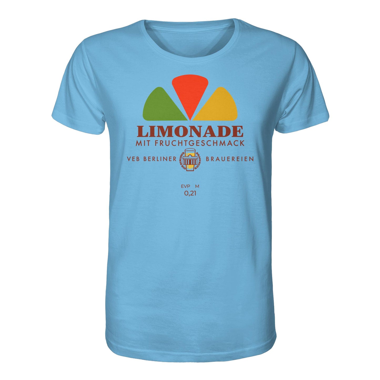 DDR Ostalgie Bio-Shirt Unisex • VEB BERLINER BRAUEREIEN - LIMONADE
